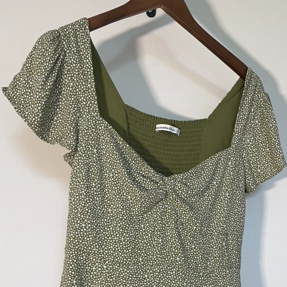 Abercrombie & Fitch Knot-Front Mini Dress